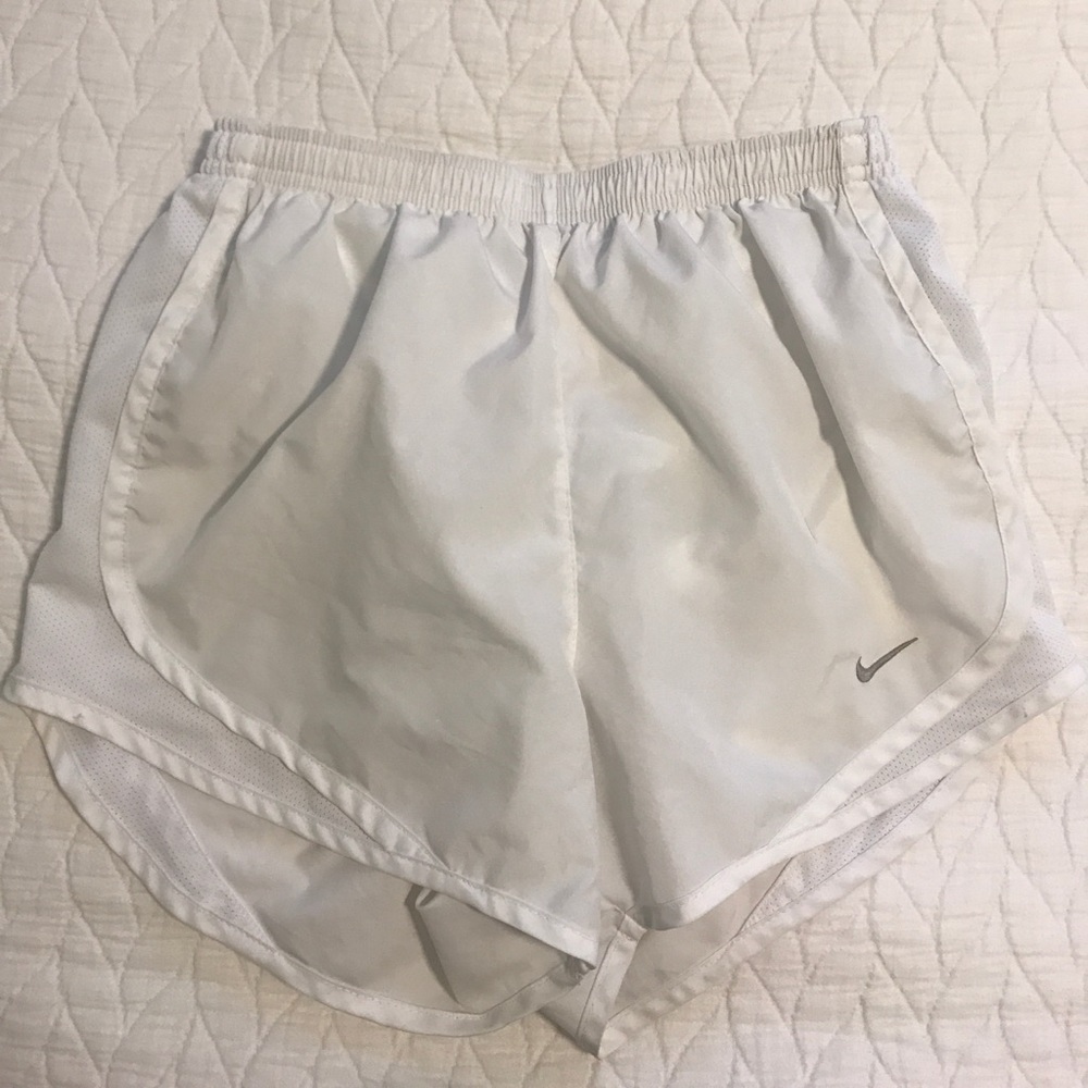 Nike dri-fit athletic shorts, white, size XS